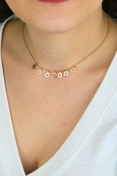 Naszyjnik celebrytka 925 różowe złoto zawieszki C RM 20549 068 RG (4).jpg